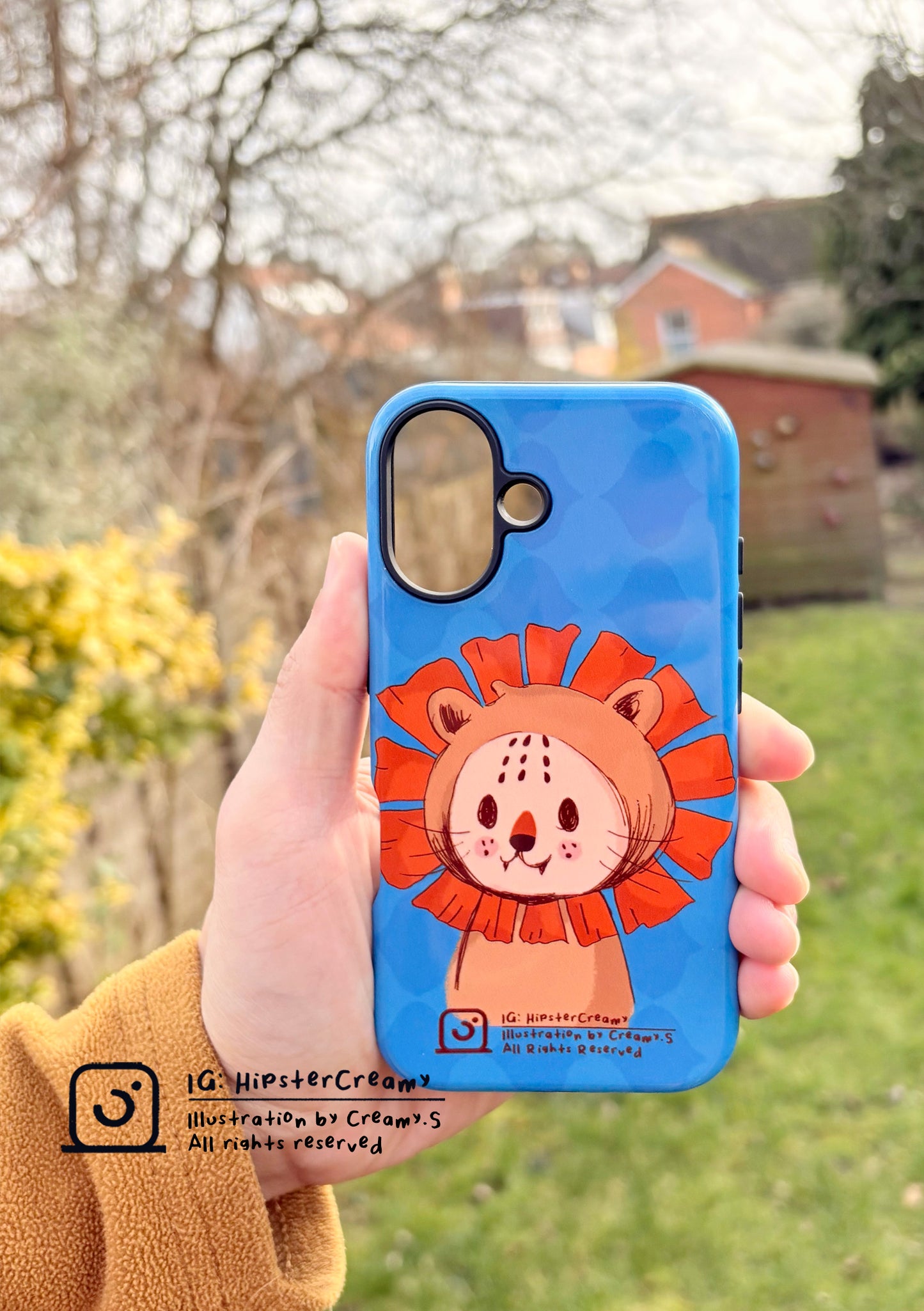 Hipster Creamy "Lion" - Tough iPhone Case