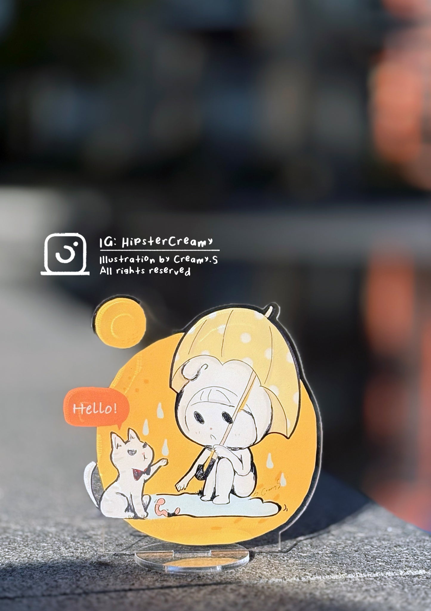 Hipster Creamy Acrylic Standee (After the Rain)