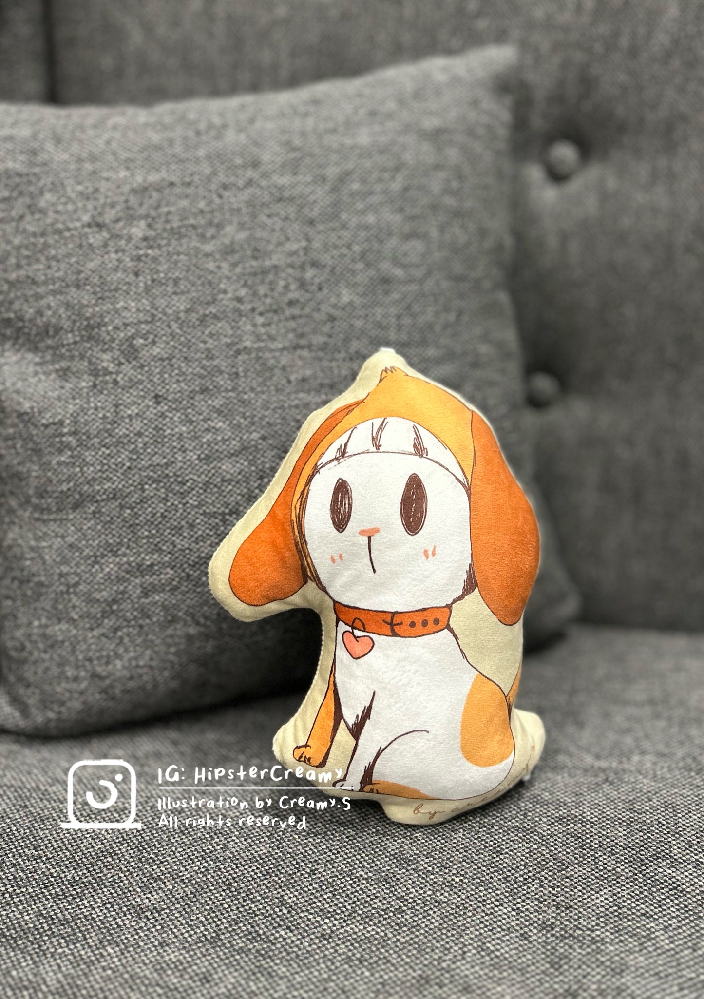HipsterCreamy’s illustration bag pendant - Doggy