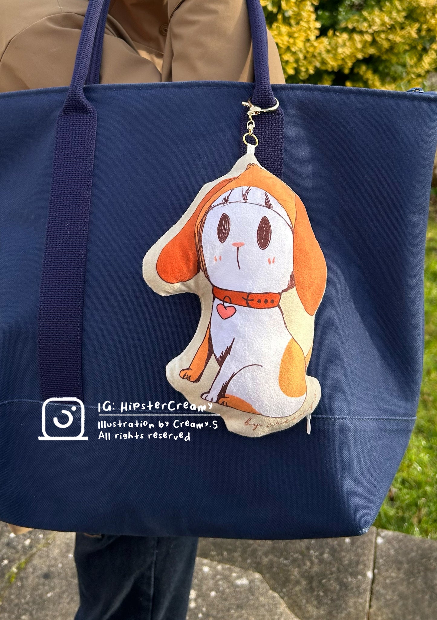HipsterCreamy’s illustration bag pendant - Doggy