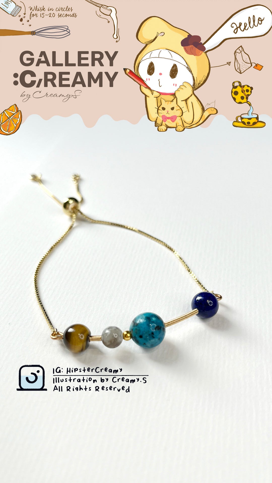 Multi Gemstones Bracelet - Galaxy I