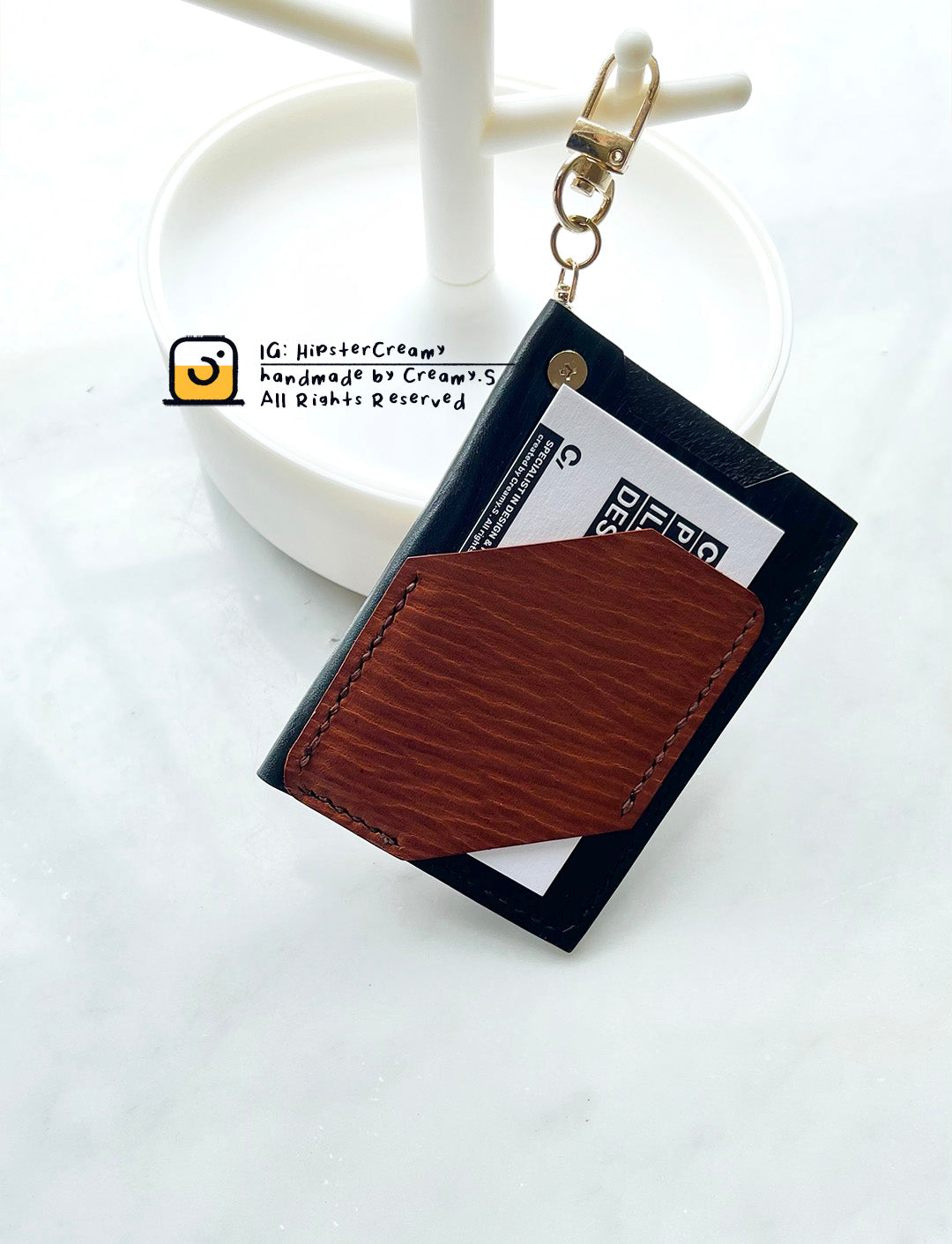 Hipster:C - Vegetable-tanned Leather Card Holder