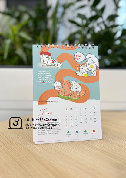 Purrs & Promises: The journey of Pineapple and Little Creamy - Calendar 2026