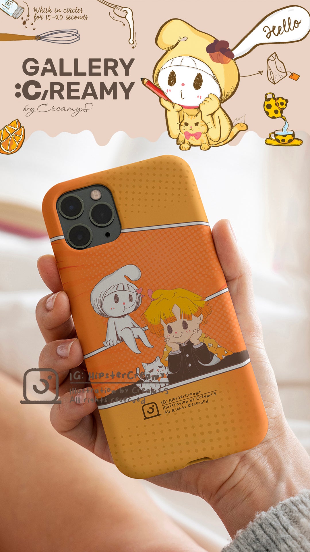 HipsterCreamy Meets Anime — Fan Art Collection - Tough iPhone case