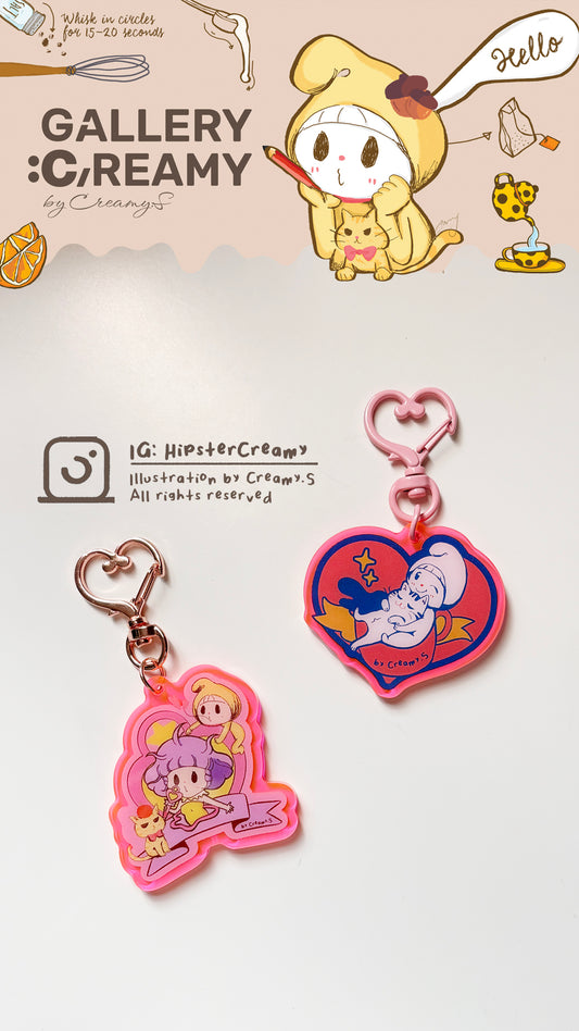 Fanart Reimagined Collection: Hipster Creamy × Creamy Mami Keychains