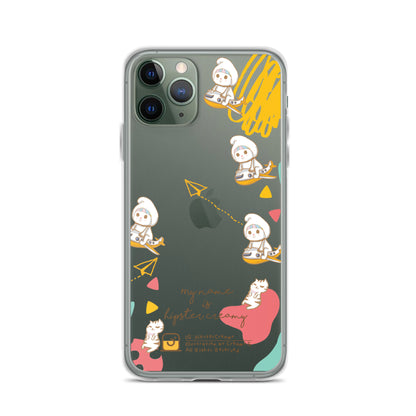 Hipster Creamy "Aeroplane" - Clear iPhone case