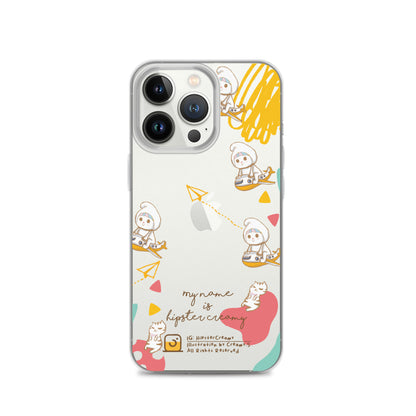 Hipster Creamy "Aeroplane" - Clear iPhone case