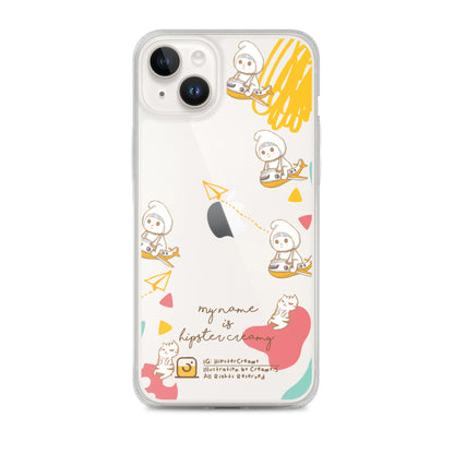 Hipster Creamy "Aeroplane" - Clear iPhone case