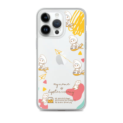 Hipster Creamy "Aeroplane" - Clear iPhone case