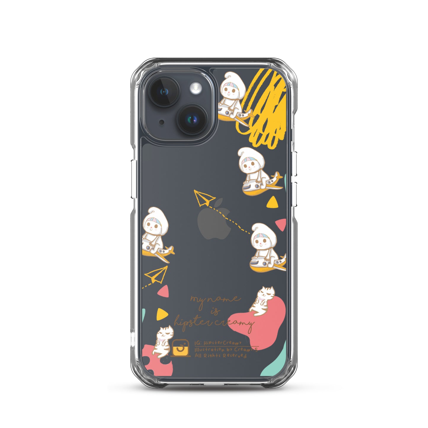 Hipster Creamy "Aeroplane" - Clear iPhone case