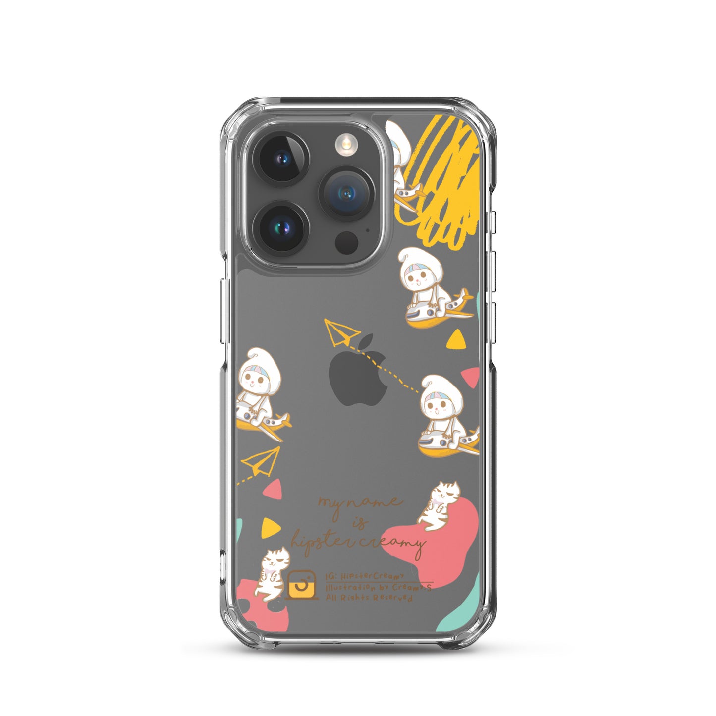 Hipster Creamy "Aeroplane" - Clear iPhone case