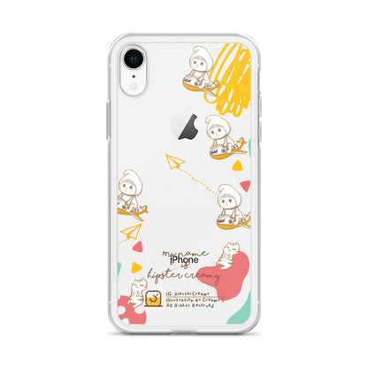 Hipster Creamy "Aeroplane" - Clear iPhone case