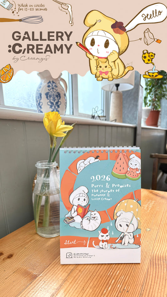 Purrs & Promises: The journey of Pineapple and Little Creamy - Calendar 2026