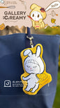 HipsterCreamy’s illustration bag pendant - Yellow Rabbit