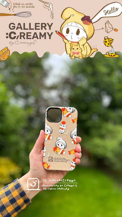 Hipster Creamy "fish" - Tough iPhone Case