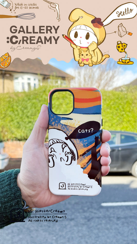Hipster Creamy "Scream" - Tough iPhone Case
