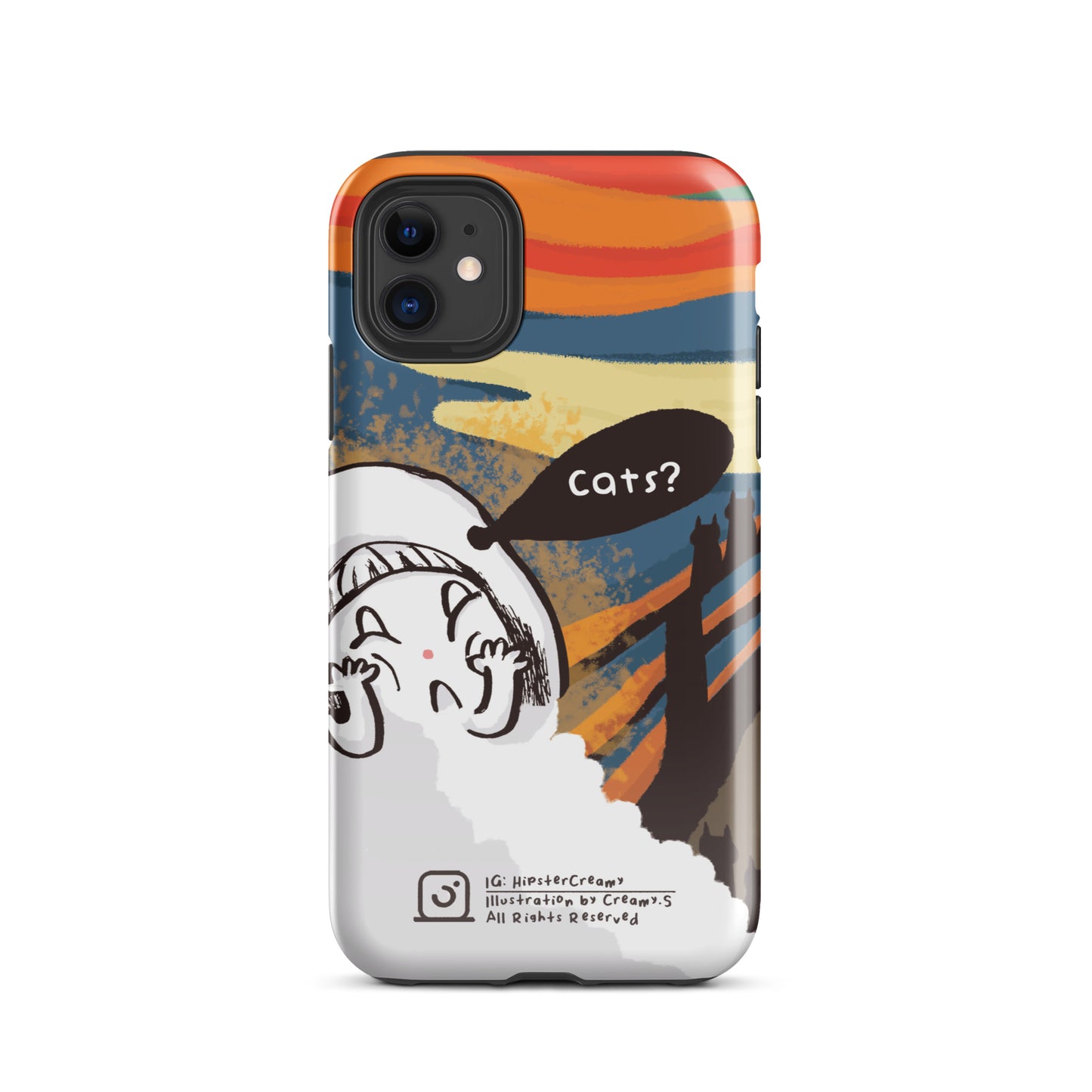 Hipster Creamy "Scream" - Tough iPhone Case