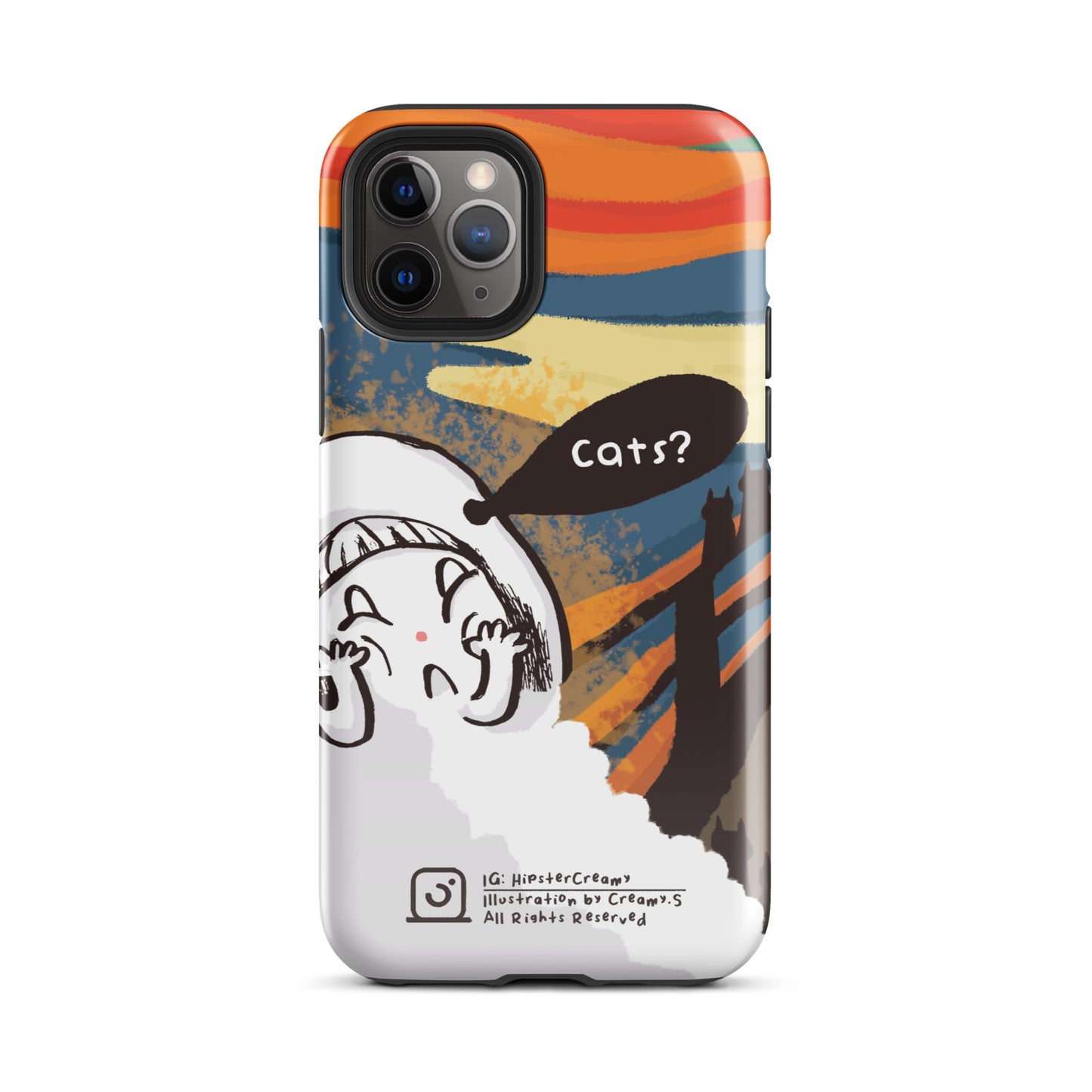 Hipster Creamy "Scream" - Tough iPhone Case