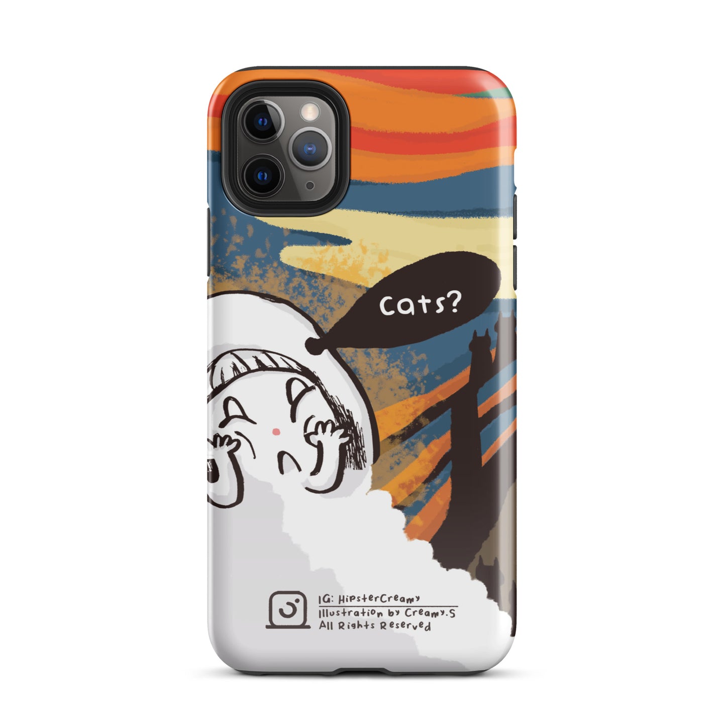 Hipster Creamy "Scream" - Tough iPhone Case