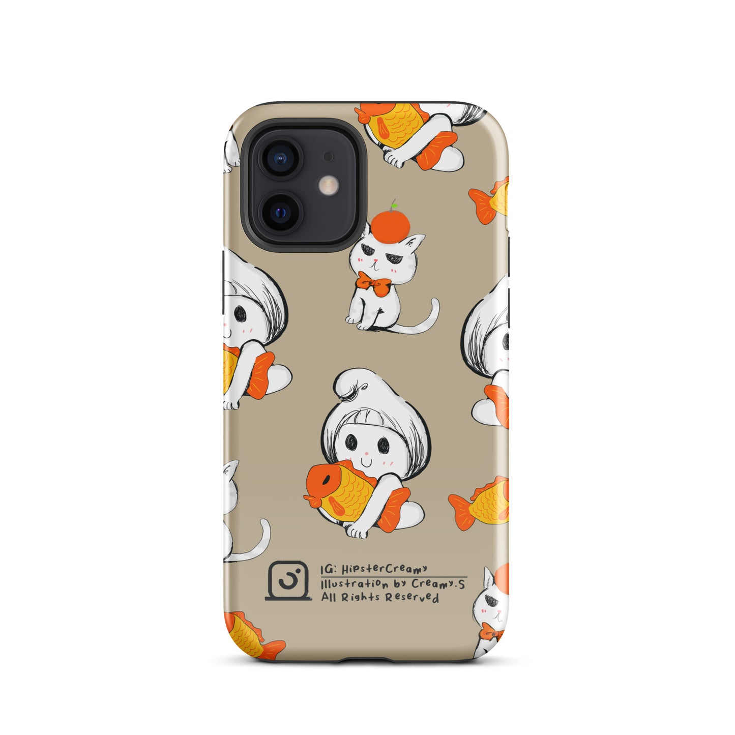 Hipster Creamy "fish" - Tough iPhone Case