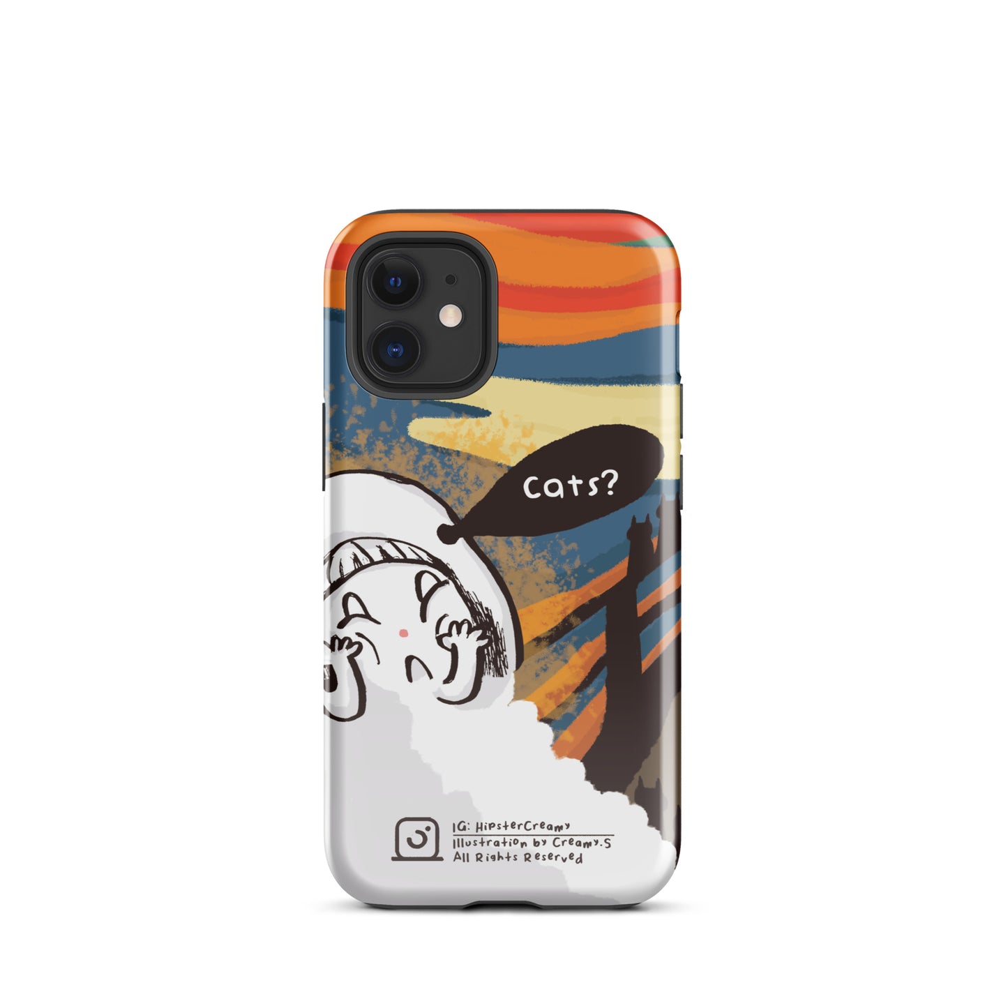 Hipster Creamy "Scream" - Tough iPhone Case