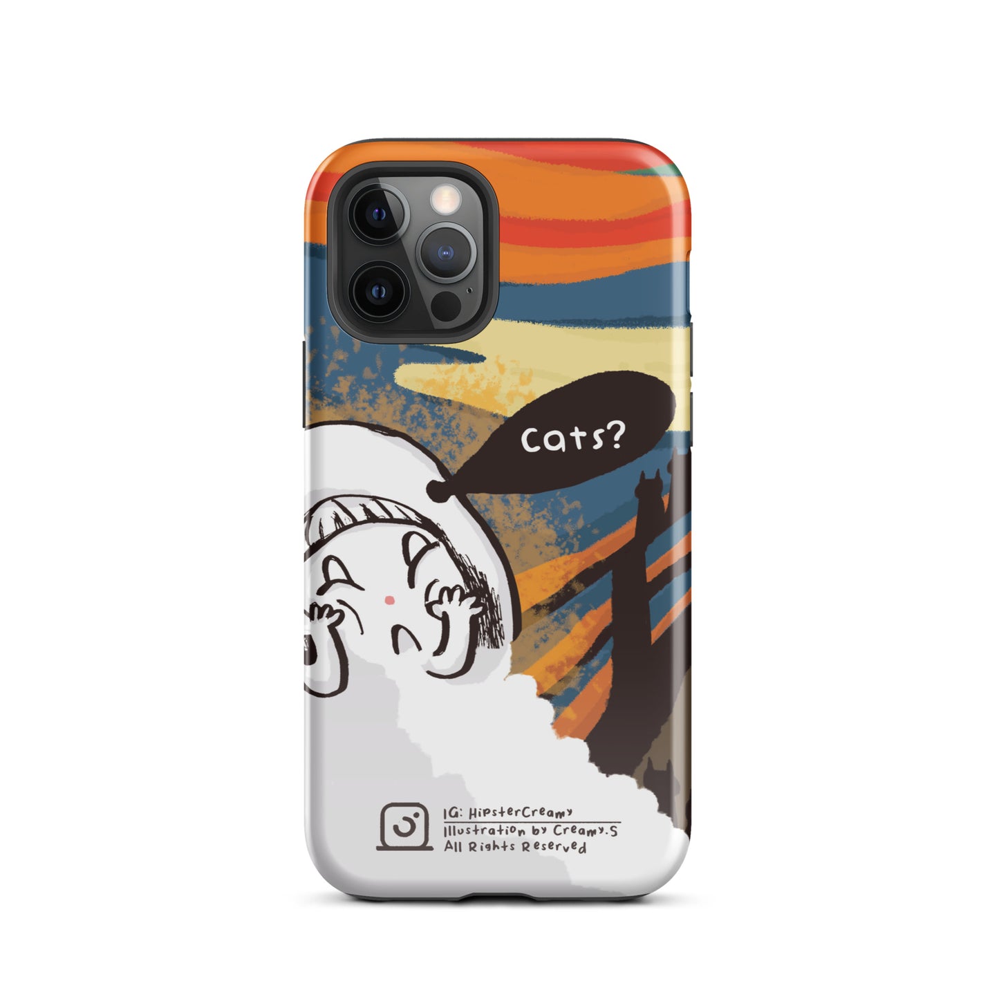 Hipster Creamy "Scream" - Tough iPhone Case