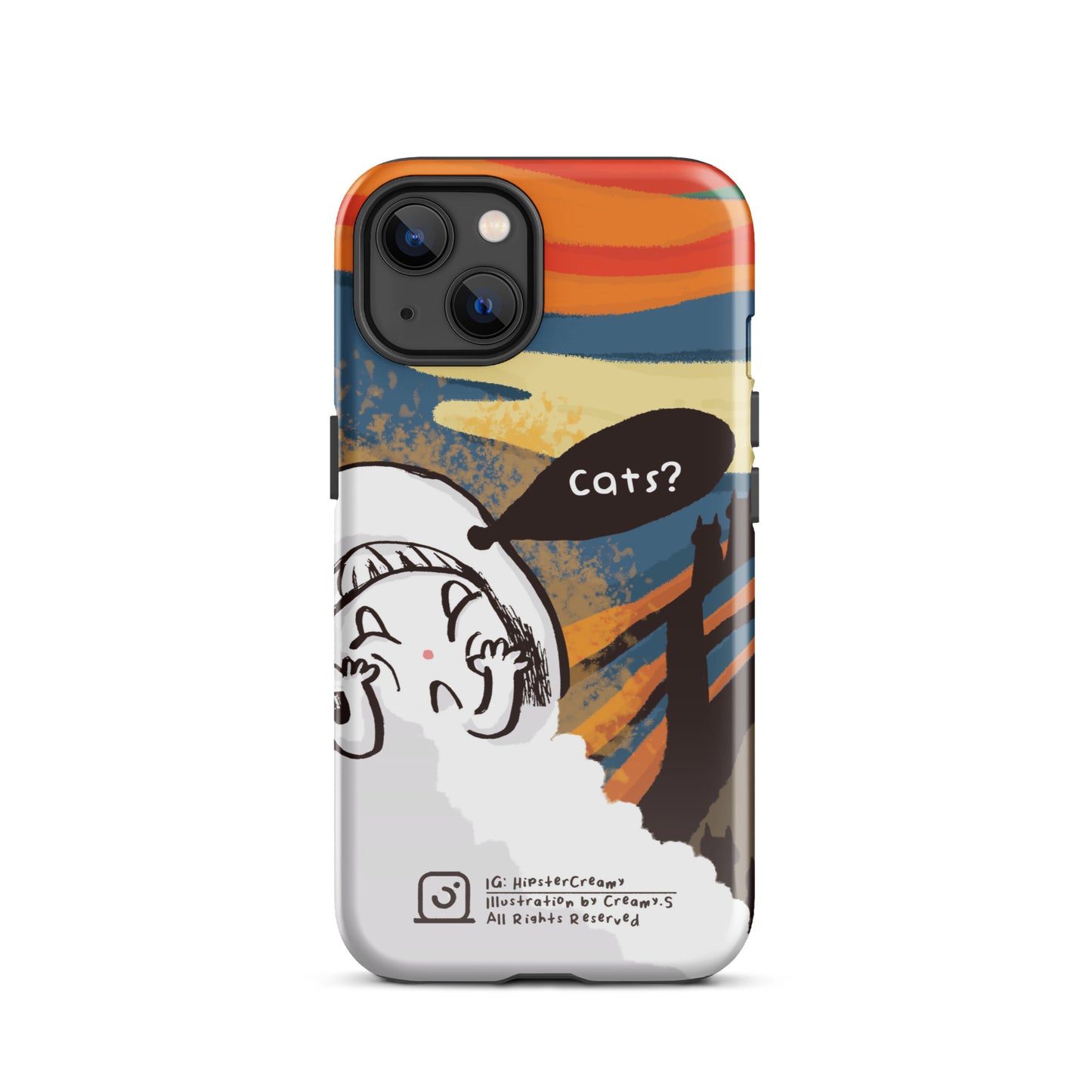 Hipster Creamy "Scream" - Tough iPhone Case