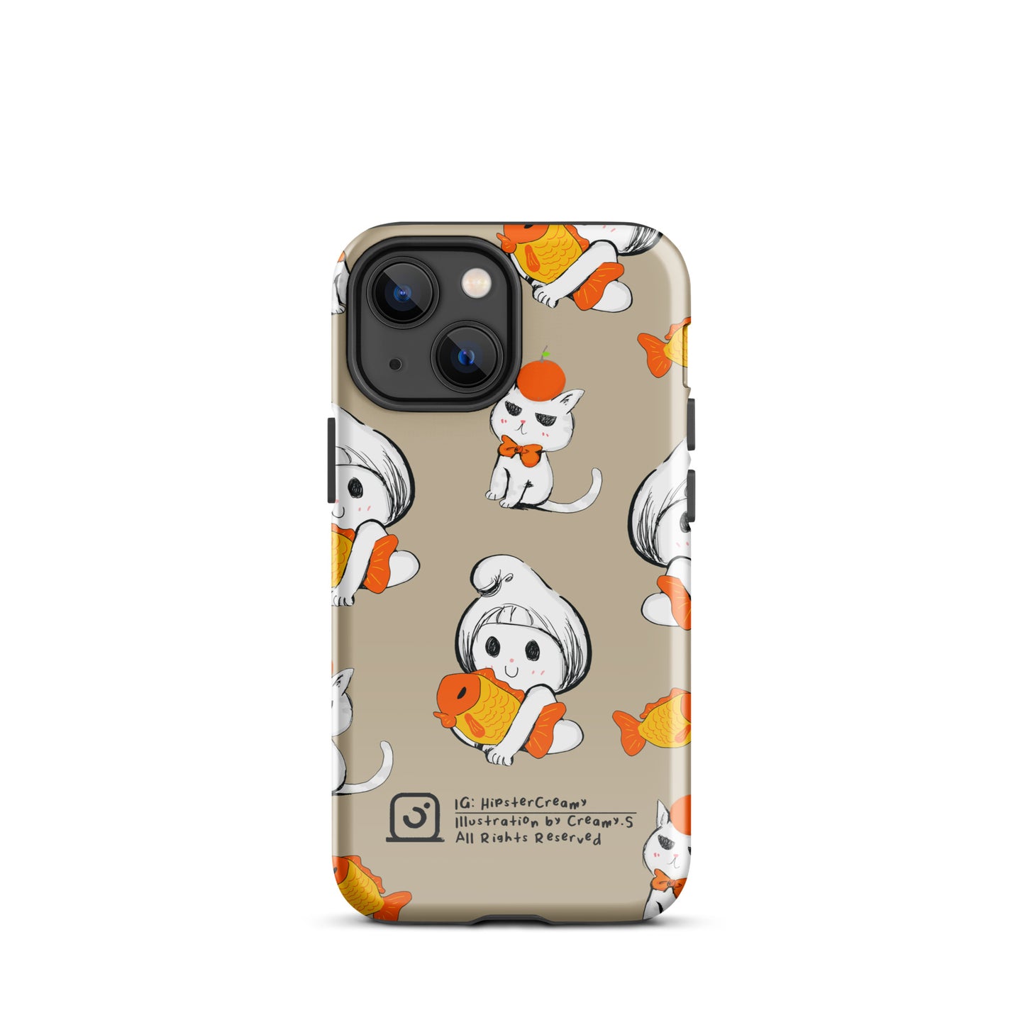 Hipster Creamy "fish" - Tough iPhone Case