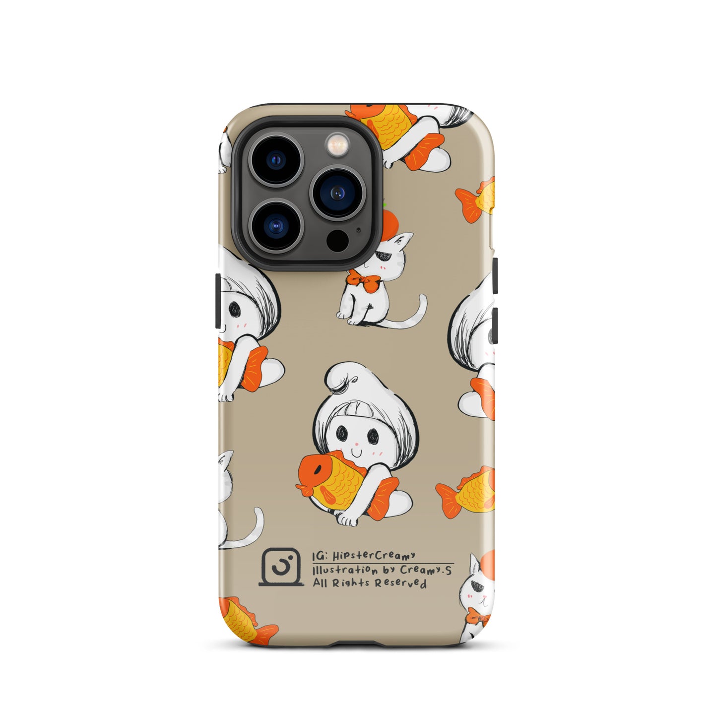 Hipster Creamy "fish" - Tough iPhone Case