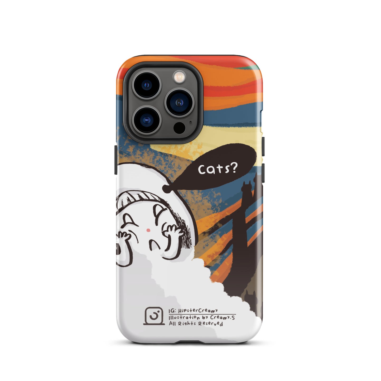 Hipster Creamy "Scream" - Tough iPhone Case