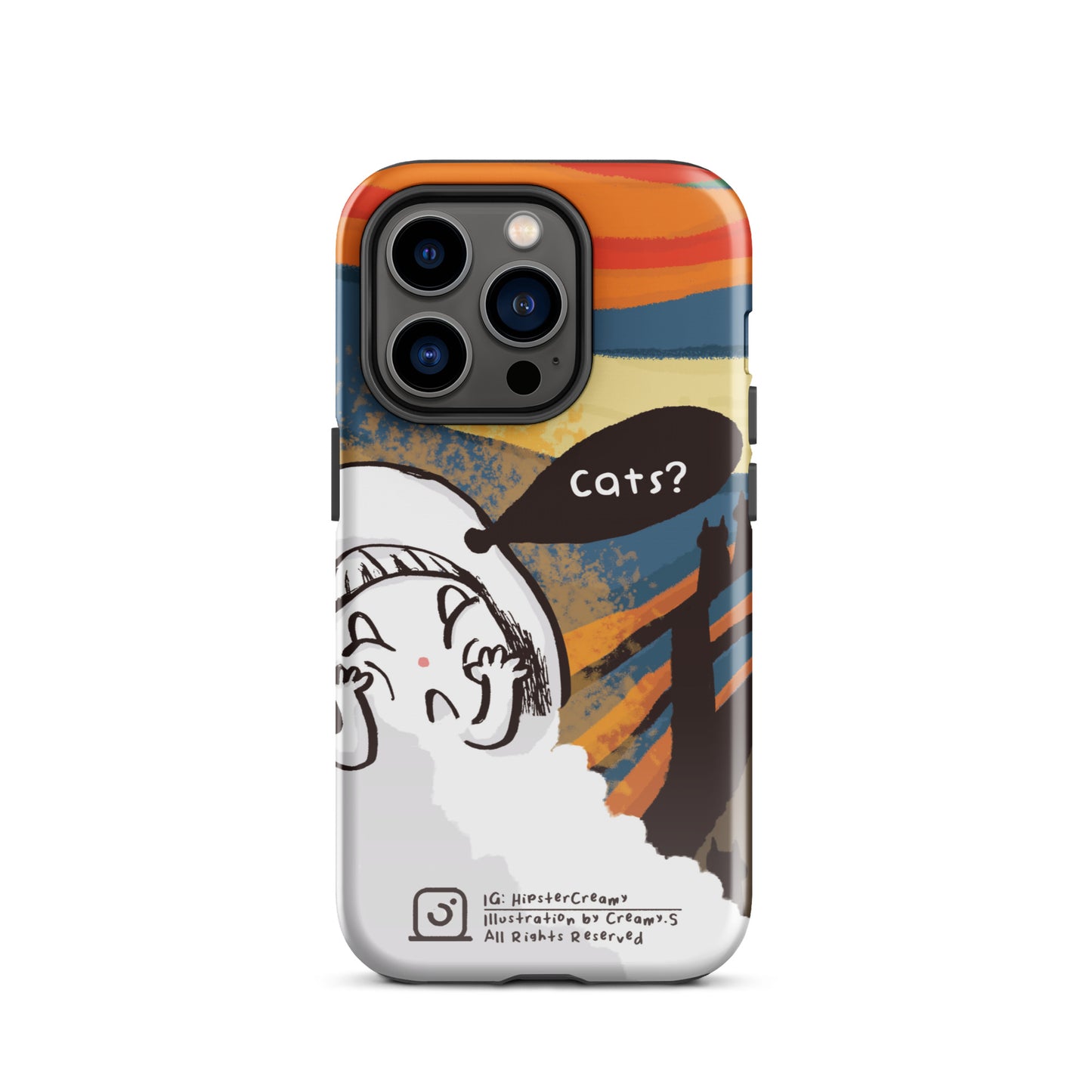 Hipster Creamy "Scream" - Tough iPhone Case