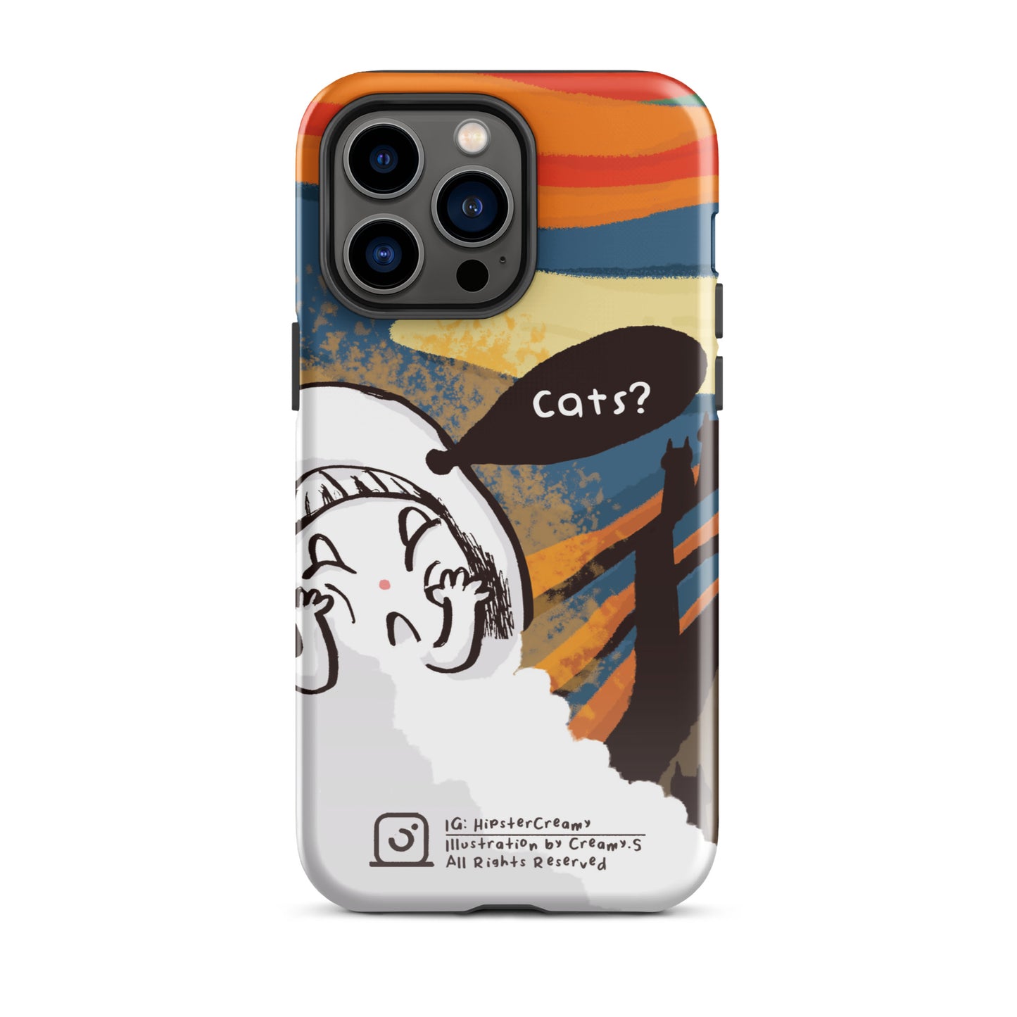 Hipster Creamy "Scream" - Tough iPhone Case